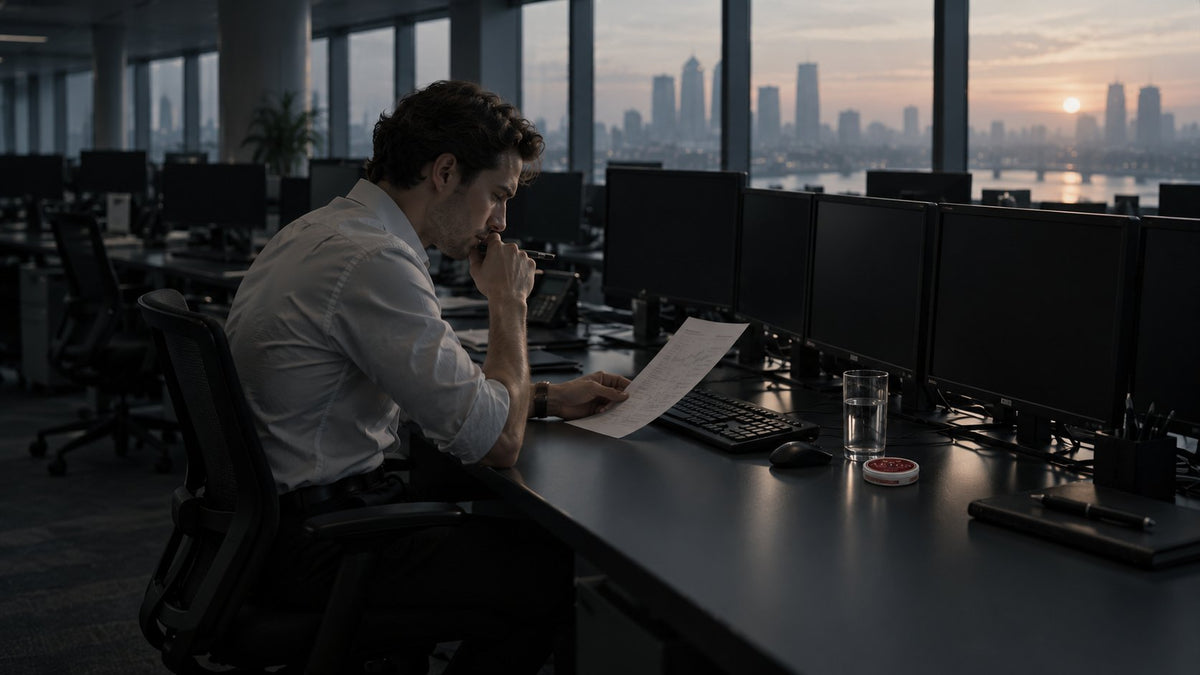 A quant at a trading desk